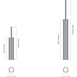 Pendelleuchten^Audo Tubulaire Pendelleuchte