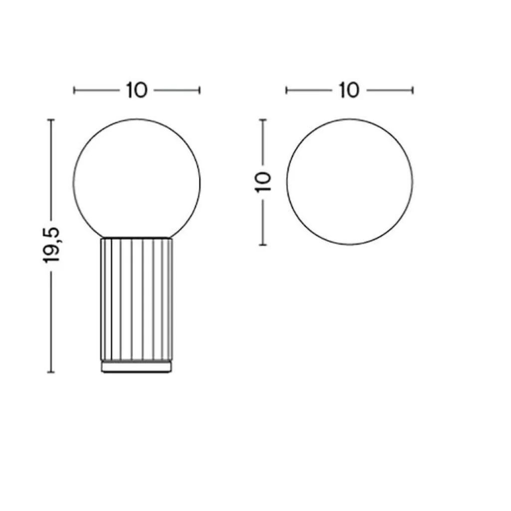 Tischleuchten^HAY Turn On LED Tischleuchte