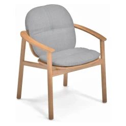 Stühle^Emu Twins Gartenarmlehnstuhl Teak mit Sitzkissen