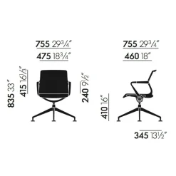 Stühle^Vitra Unix Konferenzstuhl