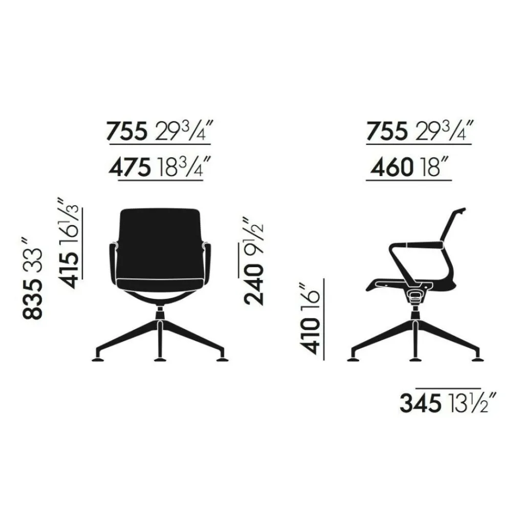 Stühle^Vitra Unix Konferenzstuhl