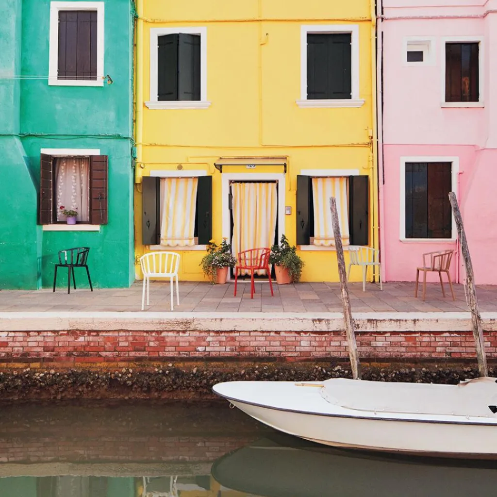 Kartell Venice Gartenarmlehnstuhl glänzend| Stühle