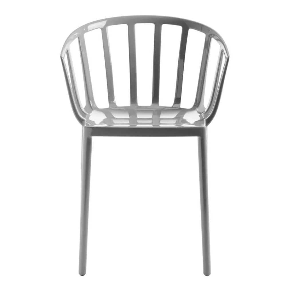 Kartell Venice Gartenarmlehnstuhl glänzend| Stühle