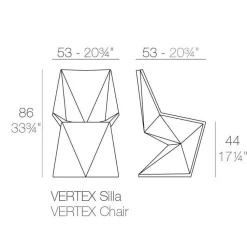 Stühle^Vondom Vertex Gartenstuhl