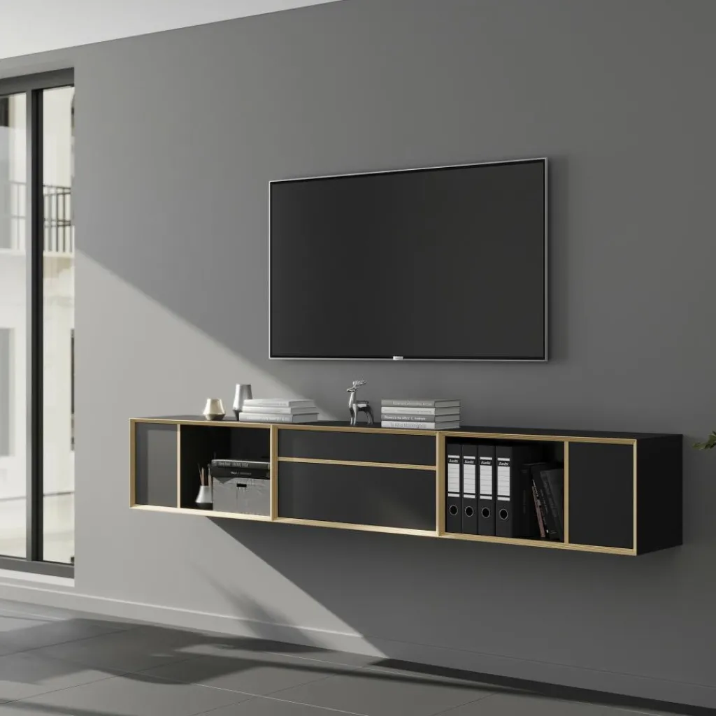 Regale|Regalsysteme^Müller Small Living Vertiko Sixteen Regalelement mit Tür links