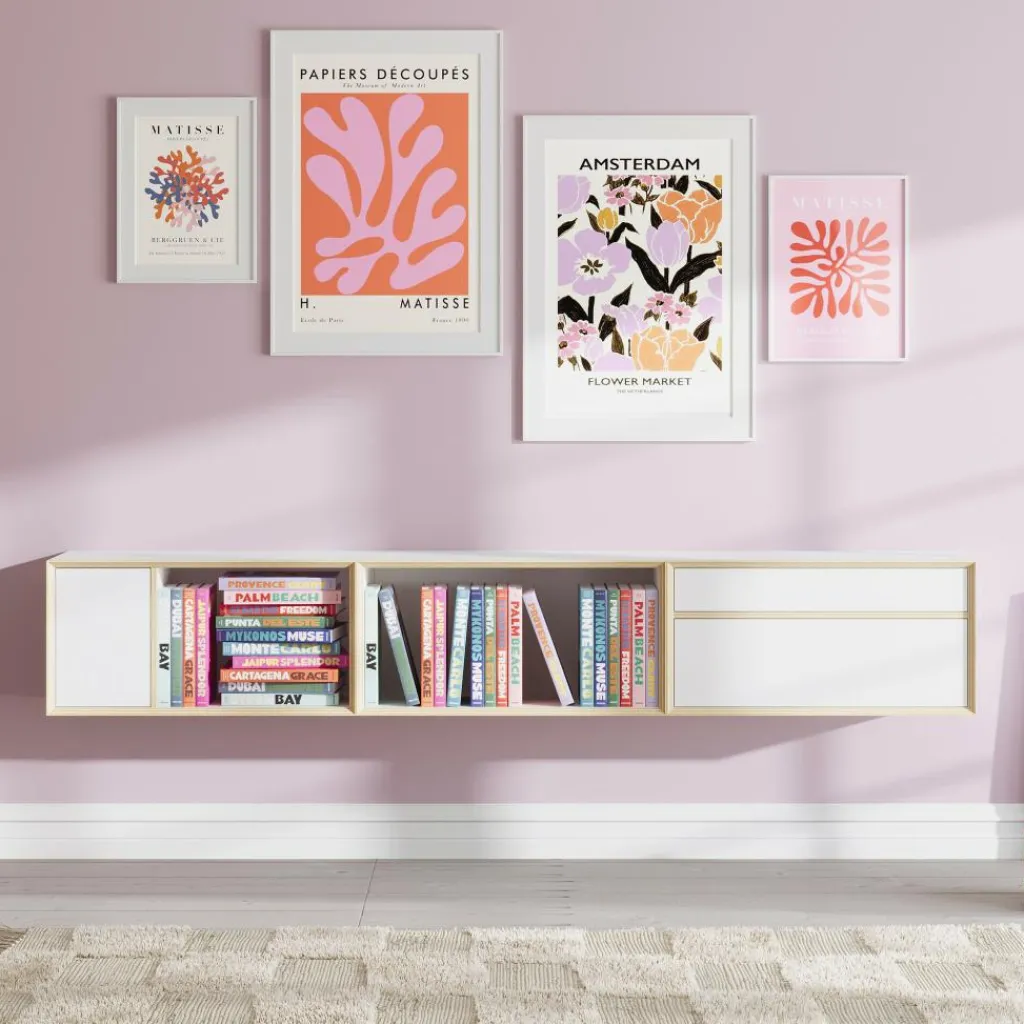 Regale|Regalsysteme^Müller Small Living Vertiko Sixteen Regalelement mit Tür links