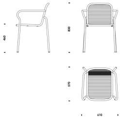 Gartenstühle^Normann Copenhagen Vig Gartenarmlehnstuhl