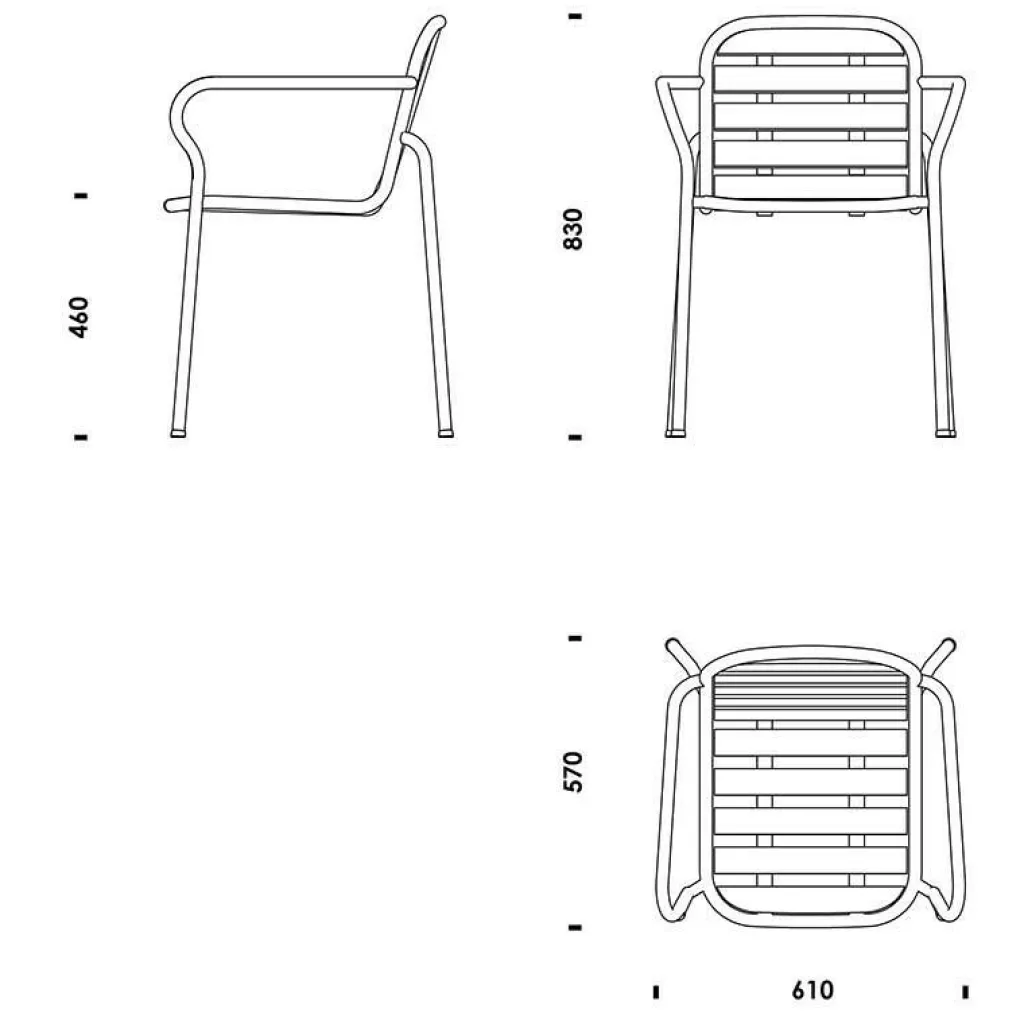 Gartenstühle^Normann Copenhagen Vig Gartenarmlehnstuhl Holz