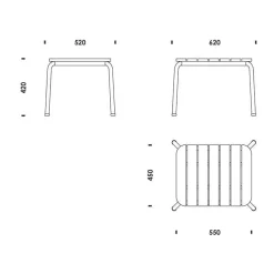Garten-Beistelltische^Normann Copenhagen Vig Gartenbeistelltisch Holz