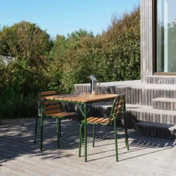 Gartentische^Normann Copenhagen Vig Gartentisch Holz 80x90cm