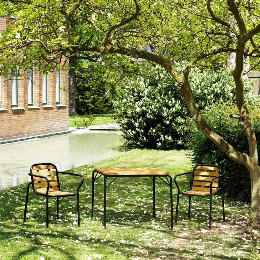 Gartentische^Normann Copenhagen Vig Gartentisch Holz 80x90cm