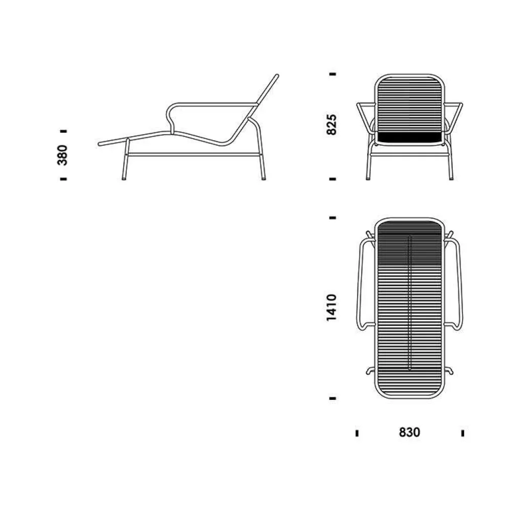 Gartenliegen^Normann Copenhagen Vig Liegestuhl