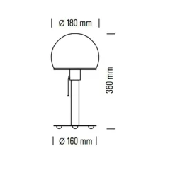 Tischleuchten|Nachttischleuchten^Tecnolumen Wagenfeld WA 23 SW Tischleuchte