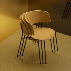 Stühle^OUT Objekte unserer Tage Wagner Armlehnstuhl Gestell schwarz