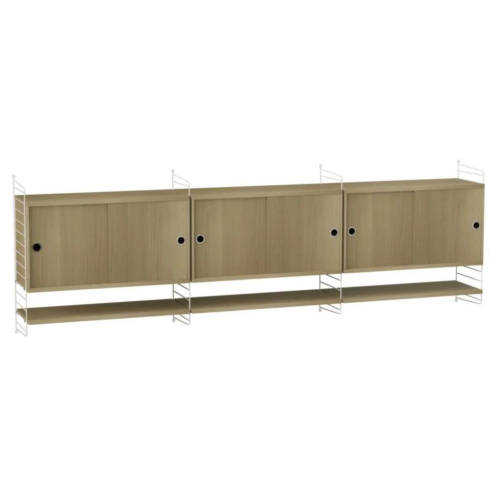 String Wandschrank mit Regal 240x75x30cm| Regale