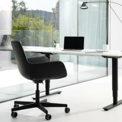 Wagner W-Club Sessel Leder Rollengestell| Bürostühle