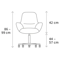 Wagner W-Club Sessel Leder Rollengestell| Bürostühle