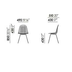Vitra Wire Chair DKX-5 Stuhl| Stühle