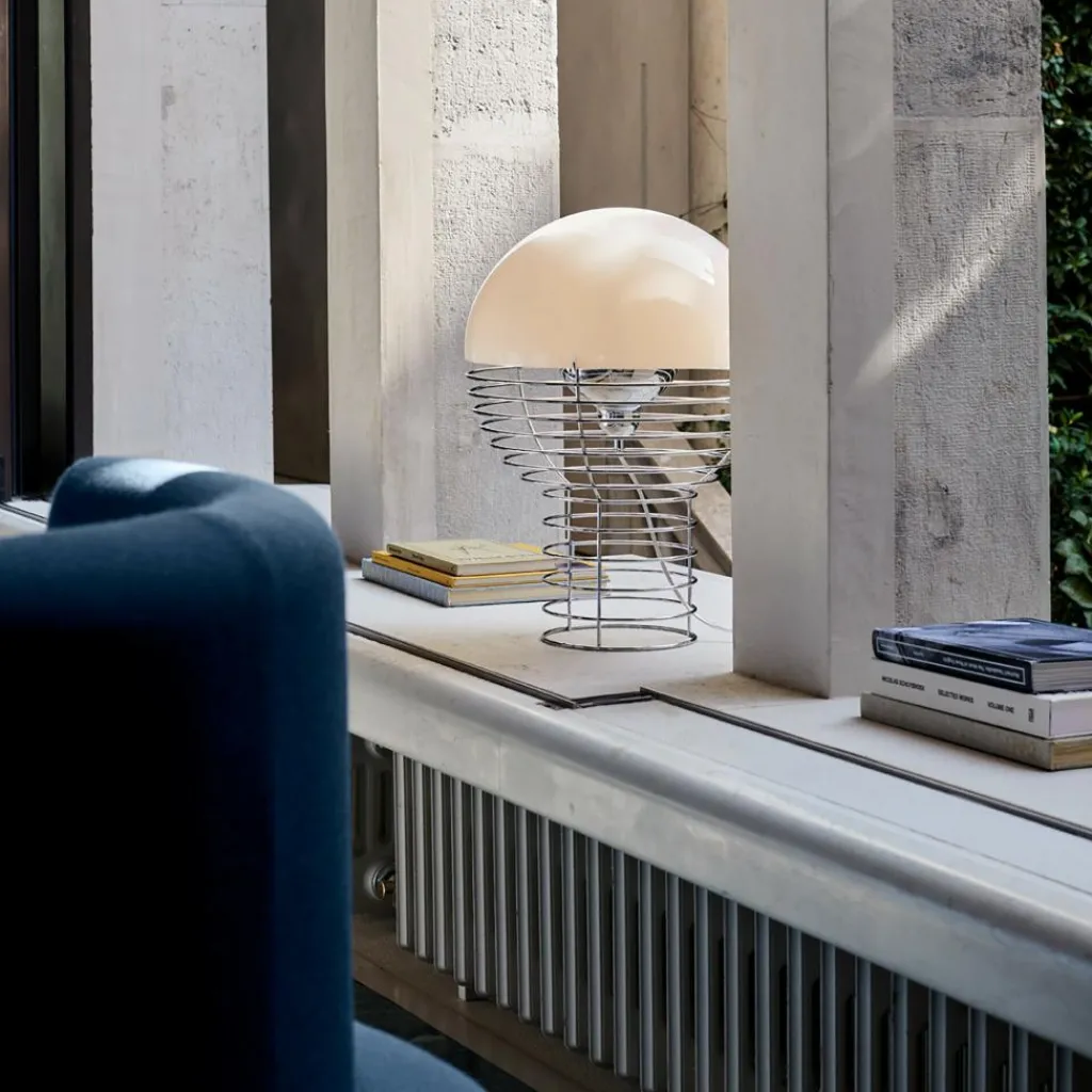 Nachttischleuchten^Verpan Wire Tischleuchte Ø 40cm