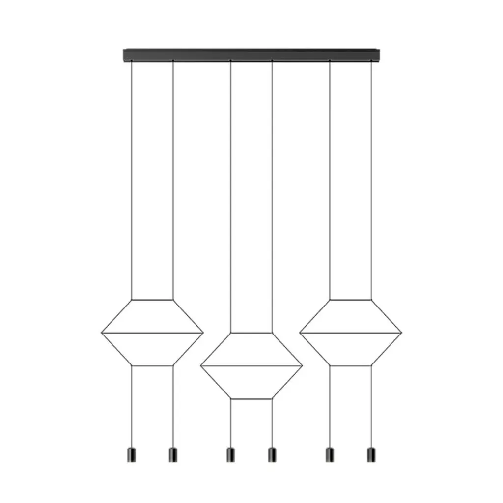 Pendelleuchten^Vibia Wireflow Lineal 0325 LED Pendelleuchte