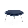 Hocker^Knoll International Womb Relax Ottoman / Hocker Gestell verchromt