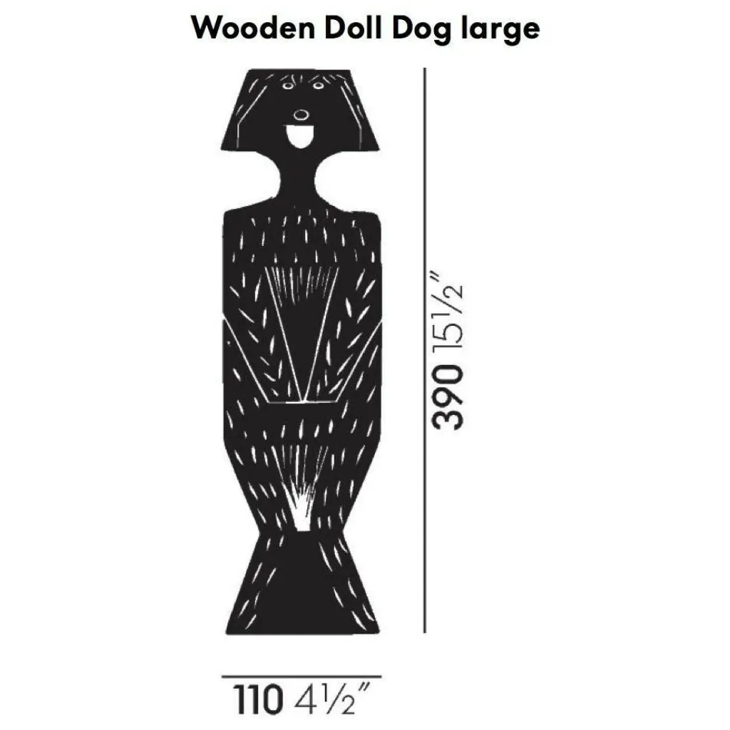 Figuren^Vitra Wooden Doll Dog Holzpuppe