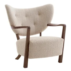 &Tradition Wulff ATD2 Lounge Chair Gestell Walnuss| Sessel