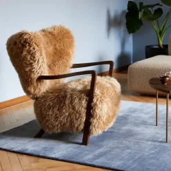 &Tradition Wulff ATD2 Lounge Chair Gestell Walnuss| Sessel