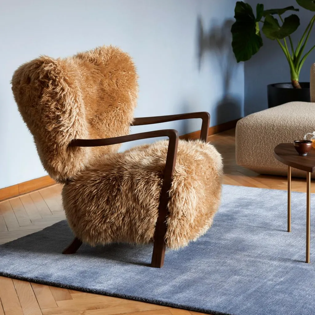 &Tradition Wulff ATD2 Lounge Chair Gestell Walnuss| Sessel