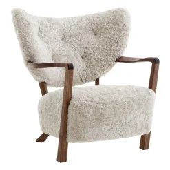 &Tradition Wulff ATD2 Lounge Chair Gestell Walnuss| Sessel