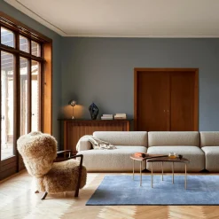 &Tradition Wulff ATD2 Lounge Chair Gestell Walnuss| Sessel