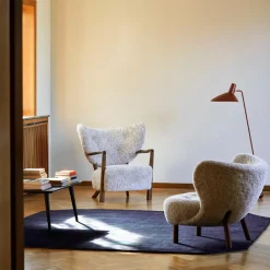 &Tradition Wulff ATD2 Lounge Chair Gestell Walnuss| Sessel