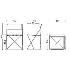 Stühle^HAY X-Line Gartenstuhl