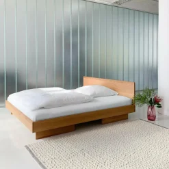 Betten^OUT Objekte unserer Tage Zians Medium Doppelbett 160x200cm mit Kopfteil