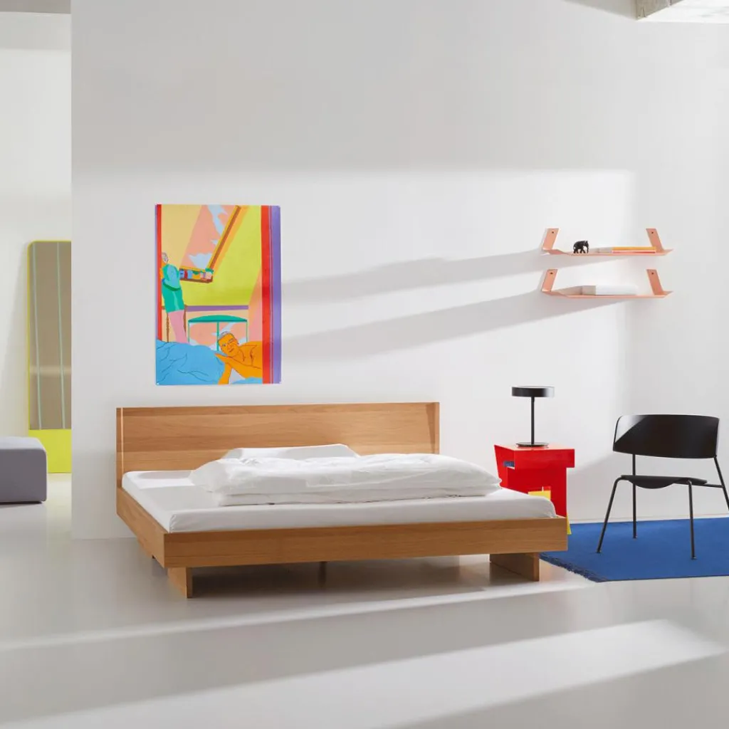 OUT Objekte unserer Tage Zians Small mit Kopfteil Doppelbett 140x200cm| Betten